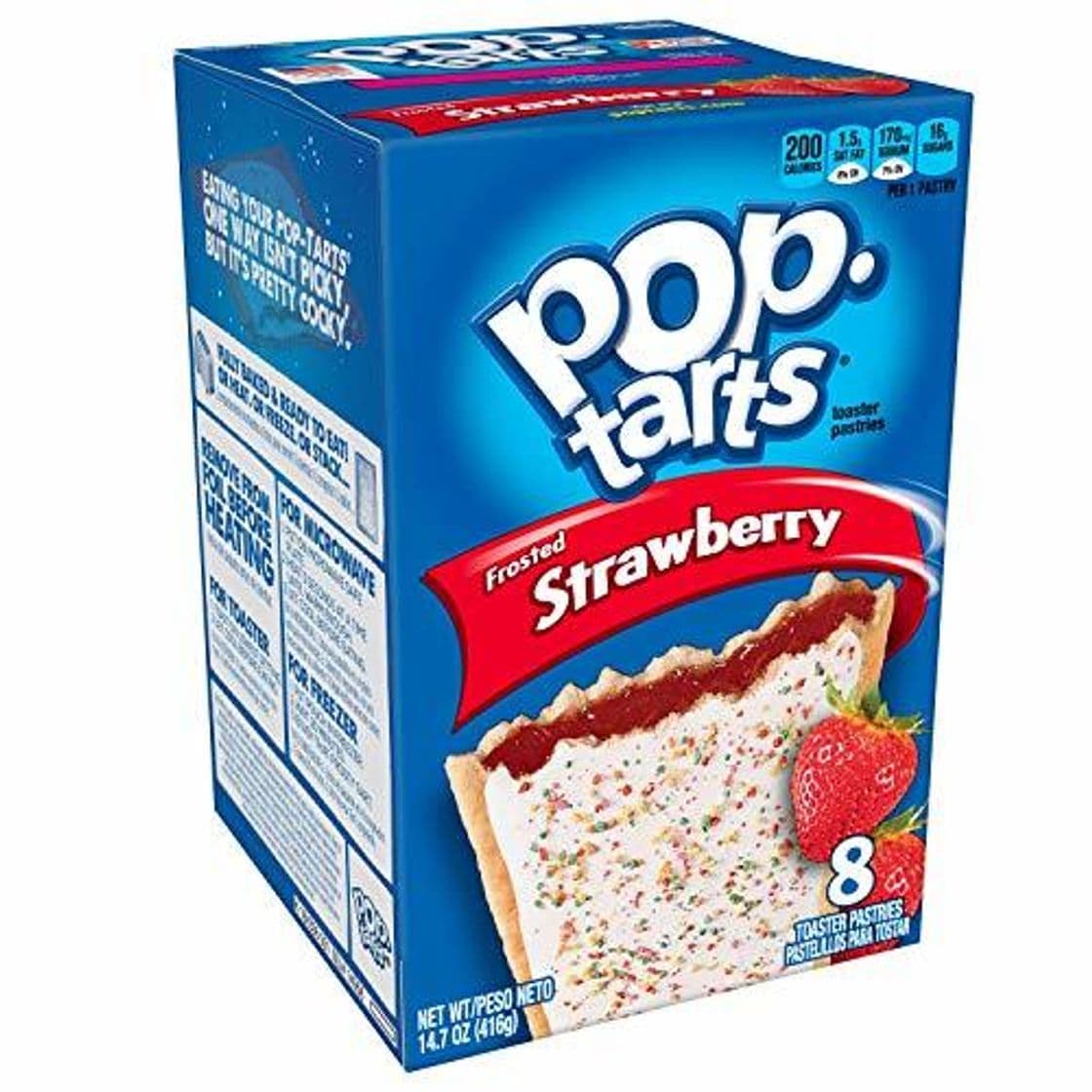 Producto Kelloggs Pop Tarts Relleno de Fresa y Glaseado