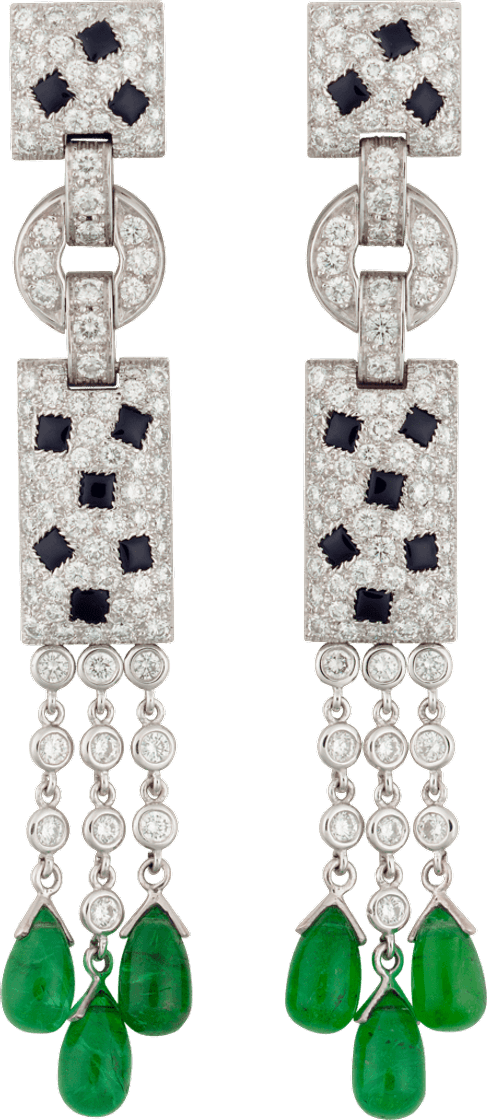 Moda CRN8026900 - Panthère de Cartier earrings - White gold