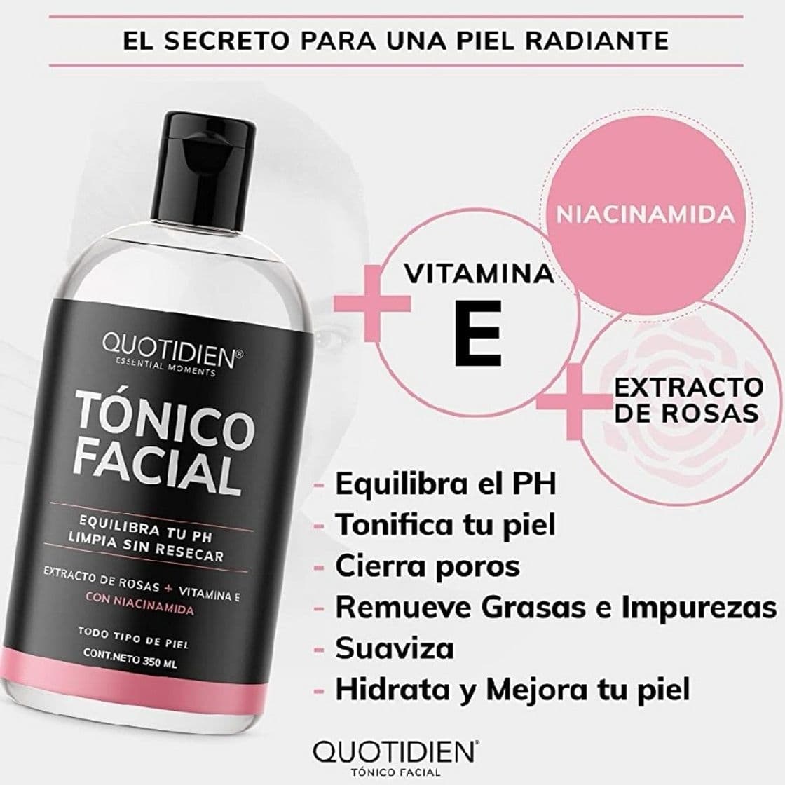 Moda Quotidien Tonico Facial con niacinamida