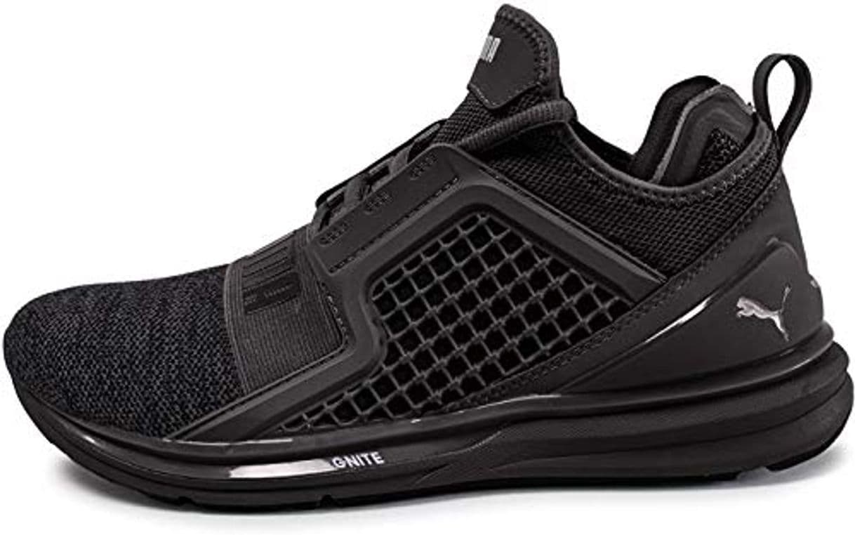 Fashion Puma Ignite Limitless Knit, Zapatillas de Cross para Hombre, Negro