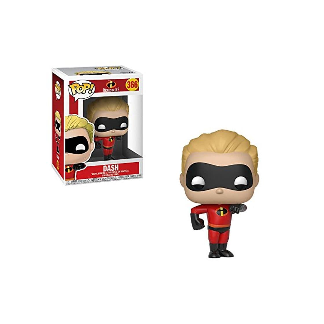 Game Funko- Pop Disney: Incredibles 2-Dash Los Increibles Figura de Vinilo,, Standard