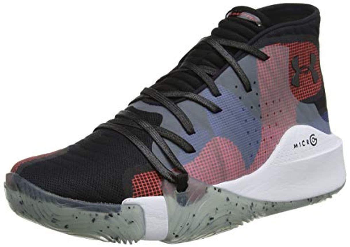 Fashion Under Armour Spawn Mid Zapatos de Baloncesto Hombre, Negro