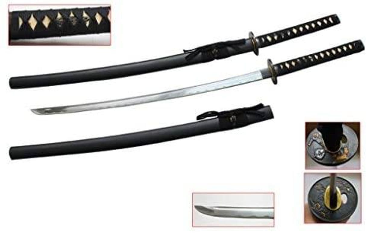 Moda Negro 41" Fecha Masamune forjado a mano Batalla Ready Samura