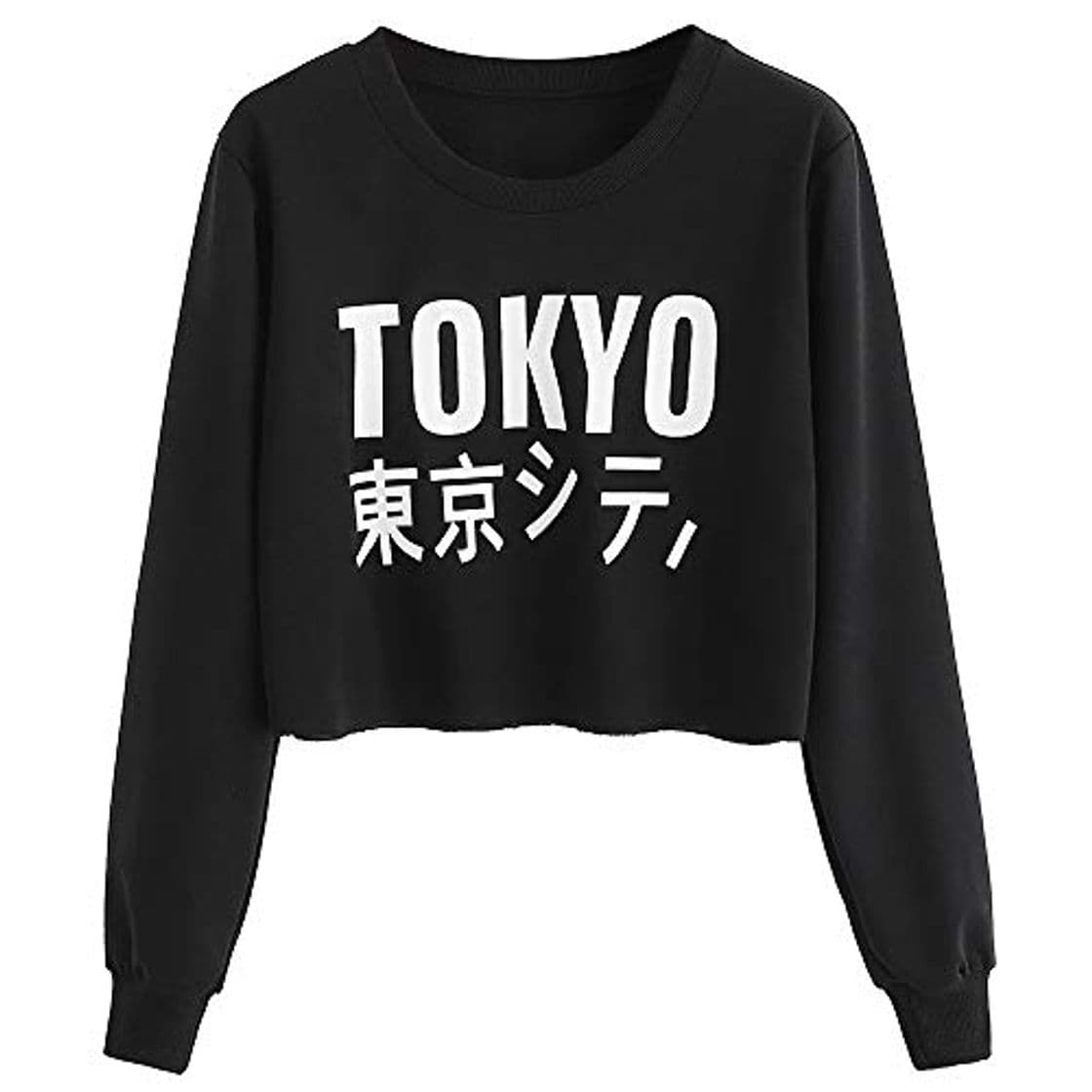 Fashion Sudaderas Tumblr Mujer Cortas para Adolescentes Chica Kawaii Camisetas Tops con Estampado de Texto