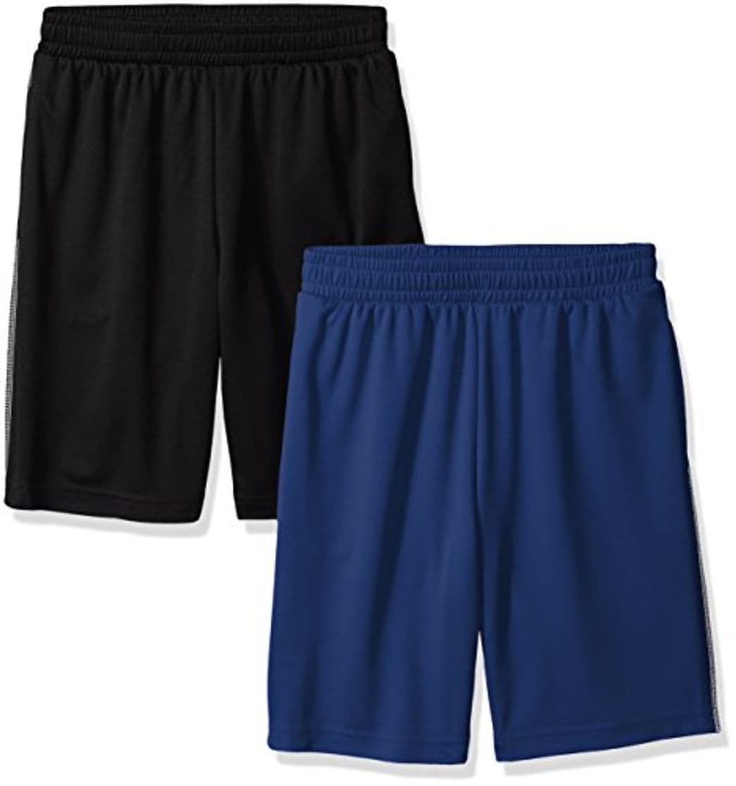 Moda Amazon Essentials Boys' 2-Pack Mesh Short Bañador, Azul Marino