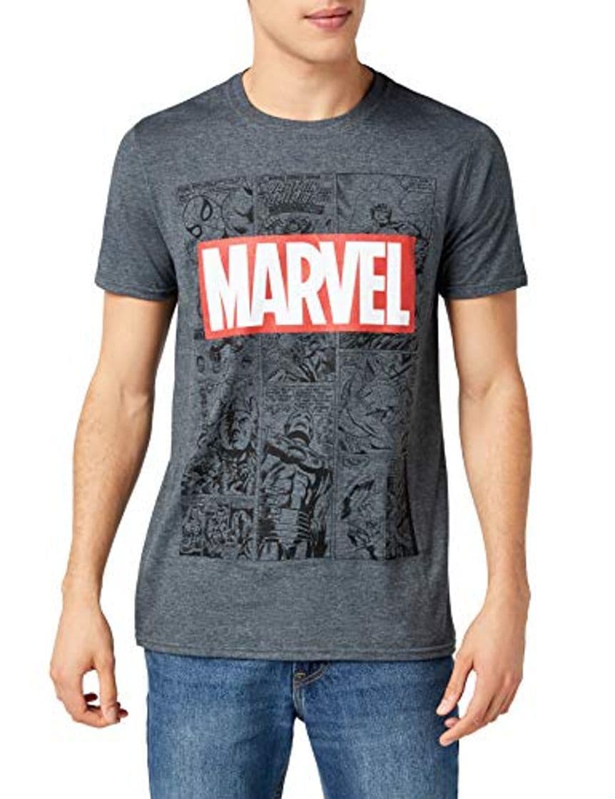 Product Marvel Mono Comic T-Shirt Camiseta, Gris