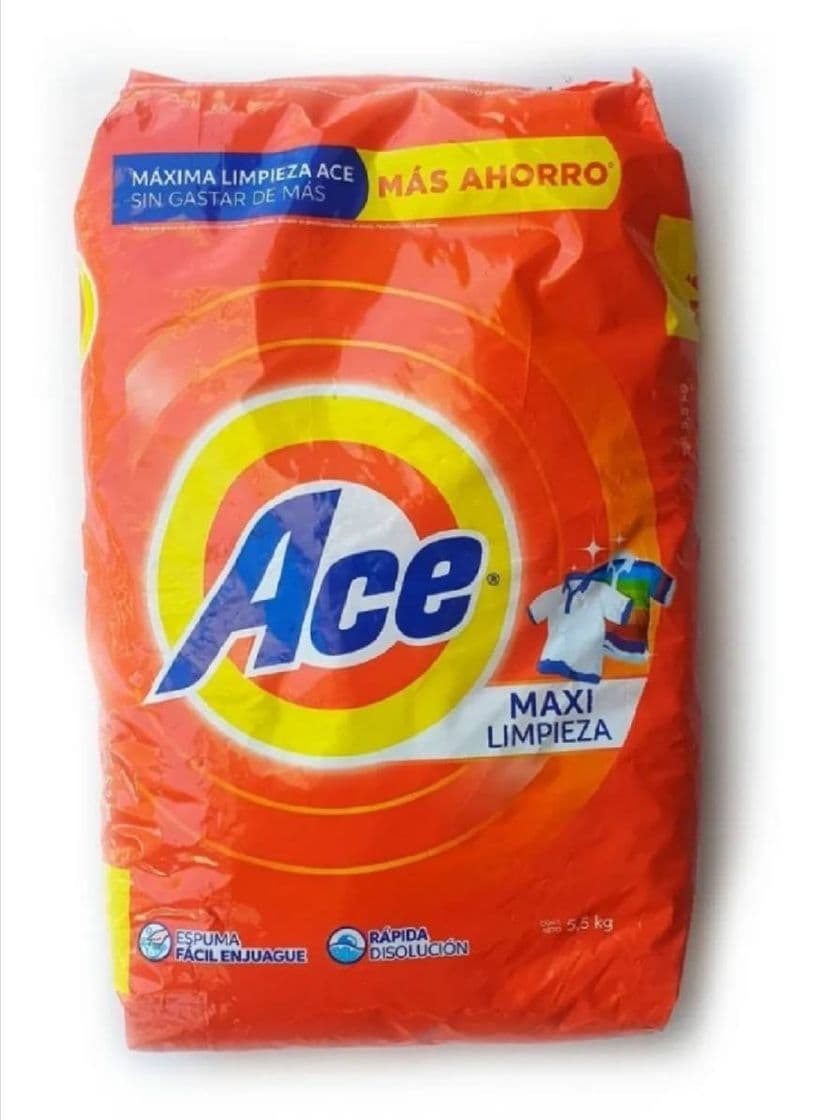 Moda 💠Jabón Detergente Lavandería Ropa Tela Ace Polvo 5.5 Kg

