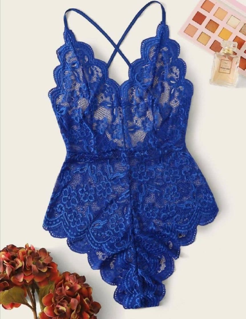 Moda 💠 Floral Lace Teddy Bodysuit | SHEIN USA