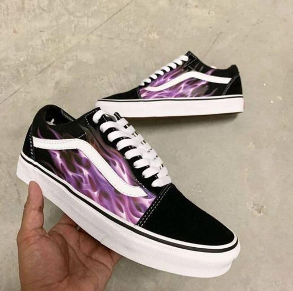 Product Purple Custom Flame Vans