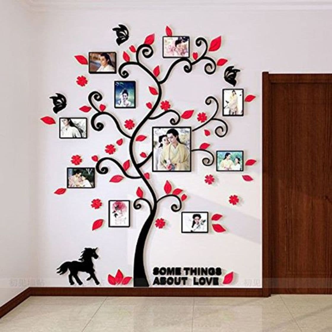 Home Alicemall Adhesivos 3D Decorativos para Pared AcríLico 3D Engomadas de la Pared