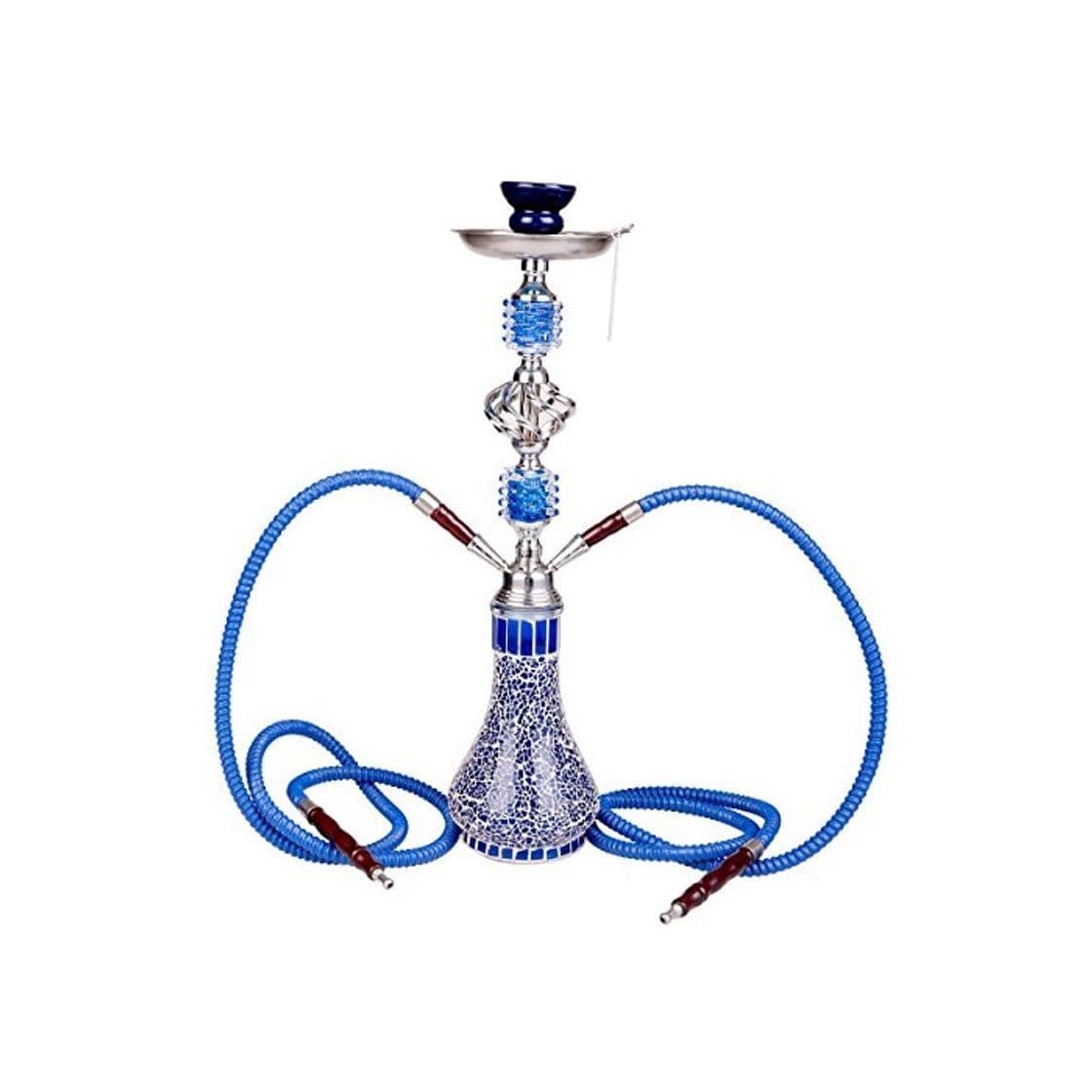 Product NOVESTE Shisha 55 cm 2 Manguera Hookah Cachimba Narguile agua tubo vidrio