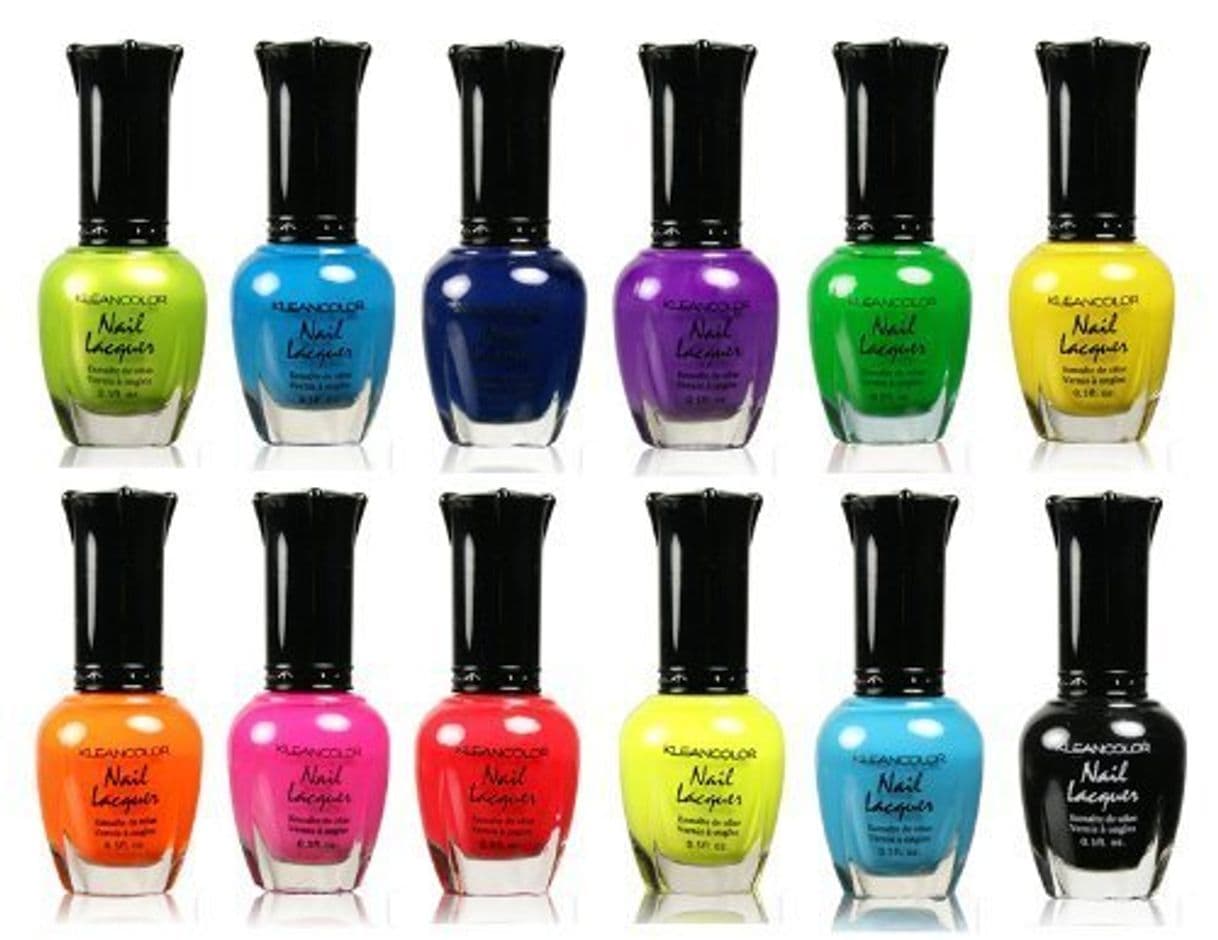 Product Kleancolor Retro Neon Set of 12 by Kleancolor Nail Lacquer