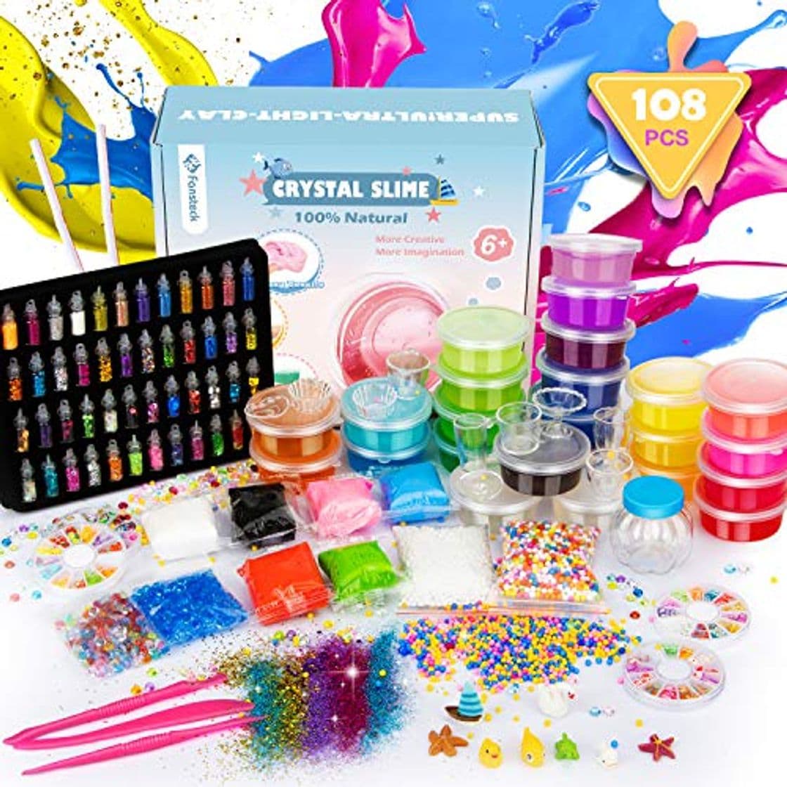 Producto Fansteck DIY Slime Kit, Cola Cleopatre, Kit de Manualidades, Fabrica de Slime,