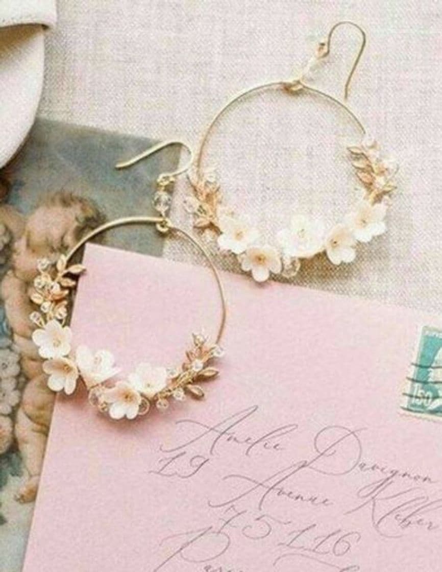 Product Floral Earring Bridal Hoop