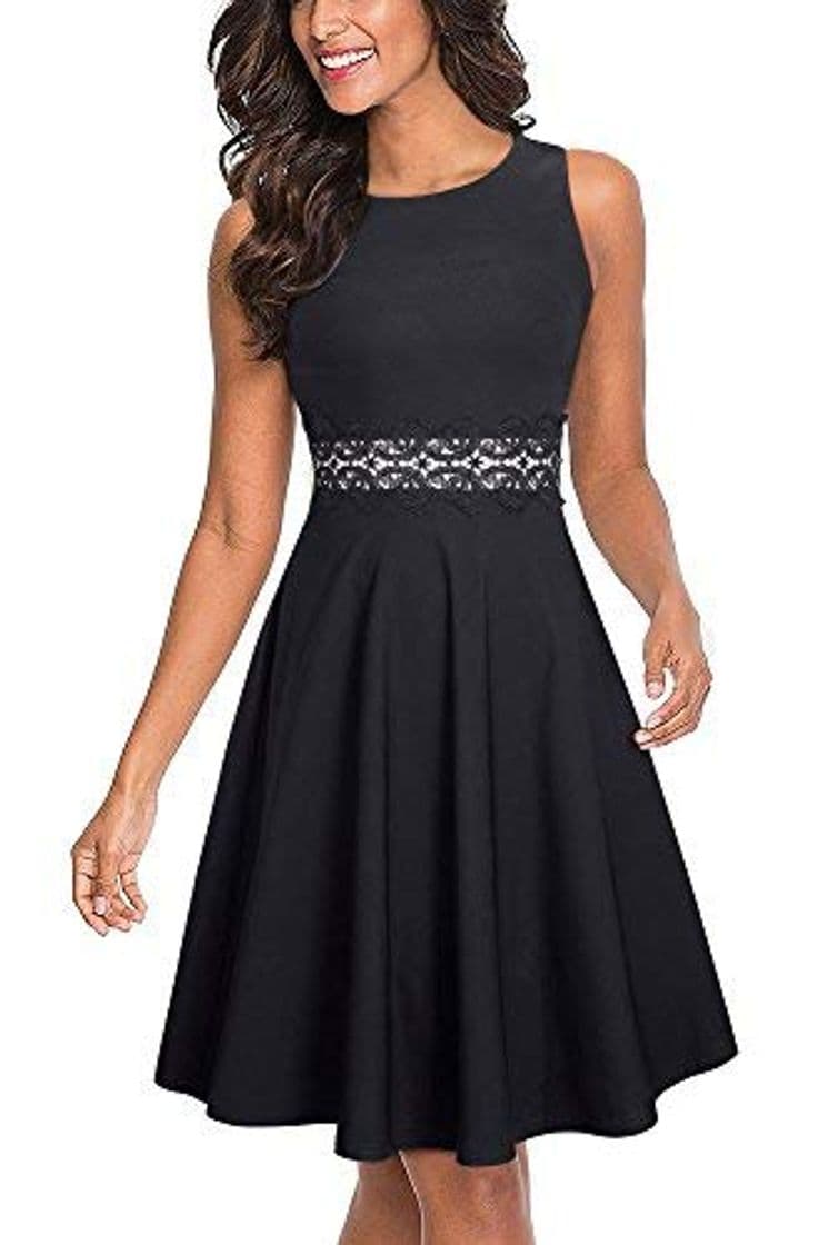 Lugar Mujer Vestidos Retro sin Mangas de Cóctel S CL010698-2