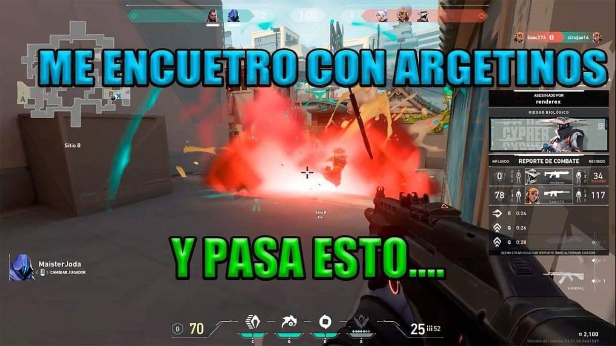 Videogames JUEGO VALORANT ME ENCUENTRO CON ARGENTINOS Y ESTO PASA 😂💻