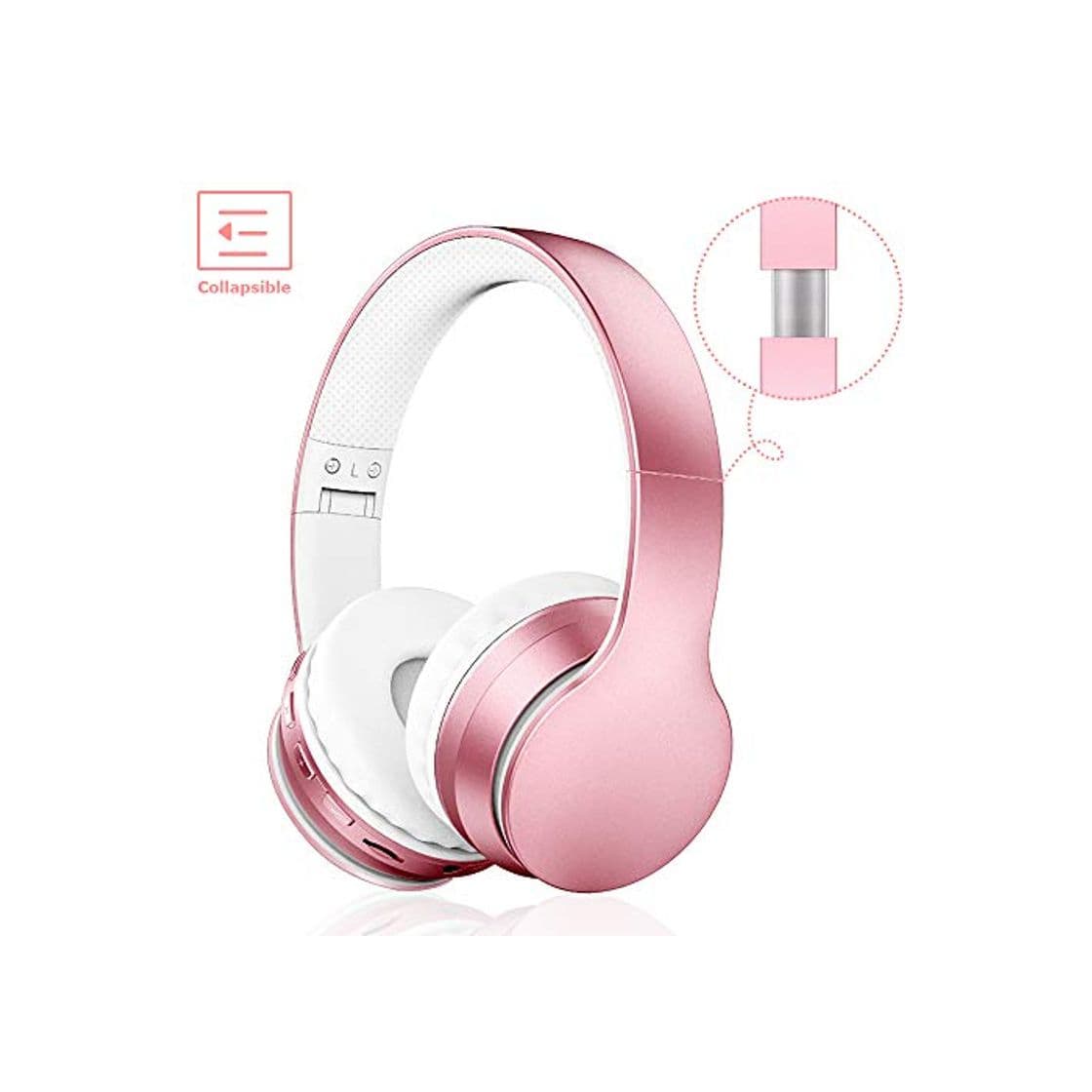 Producto Auriculares Cerrados Inalámbricos 6S, Alta fidelidad Estéreo Auriculares Estéreo Inalámbricos Plegables, Micrófono