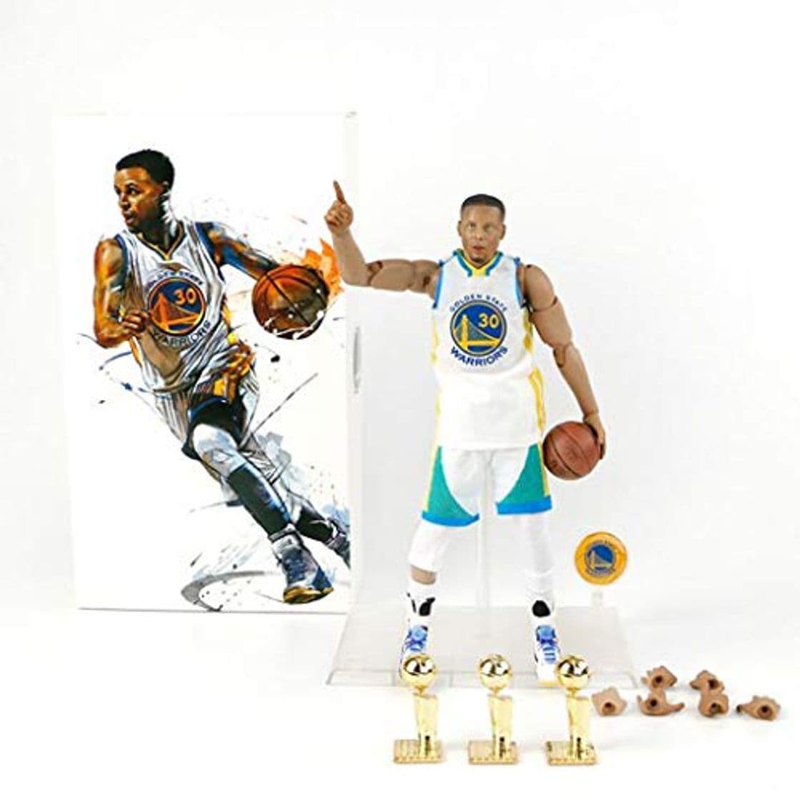 Producto Luck7DZ NBA Juguete Stephen Curry Figura de acción de envases Exquisita decoración de Pascua los Regalos de la Figura