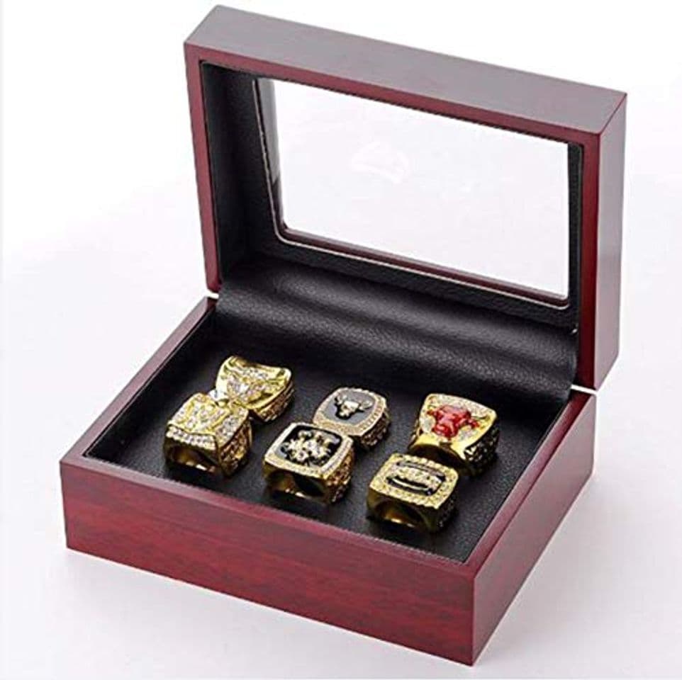 Producto ZXY GF-Sports Store Juego de 6 NBA Bulls Championship Replica Ring por