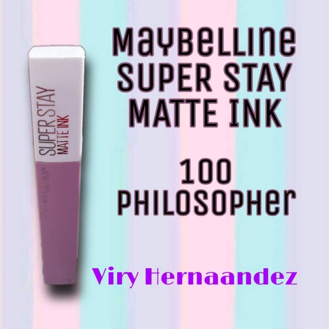 Beauty Maybelline 100 Philosop Superstay mate cartucho de barra de labios