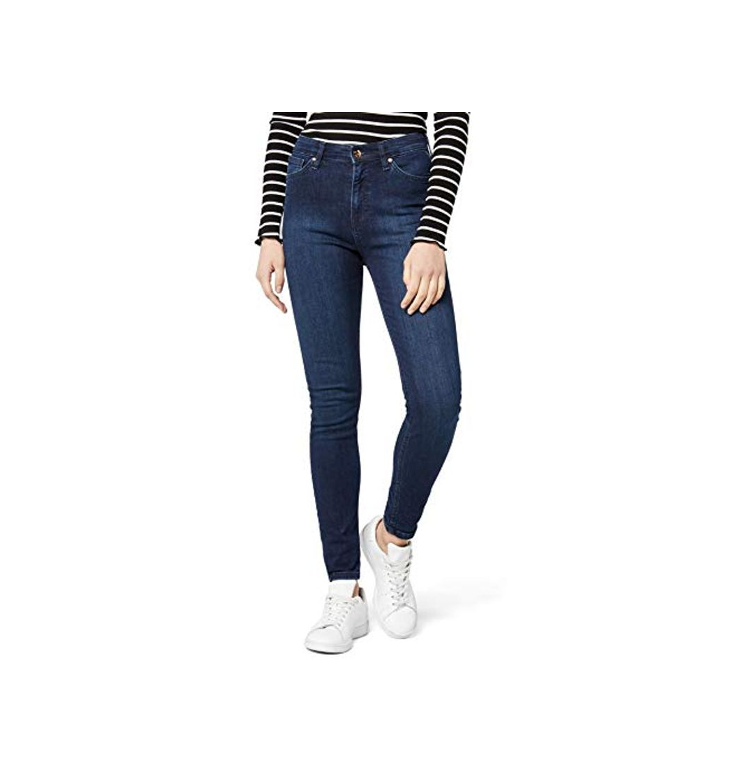 Moda Marca Amazon - find. Sustainable Vaqueros Skinny Mujer, Azul