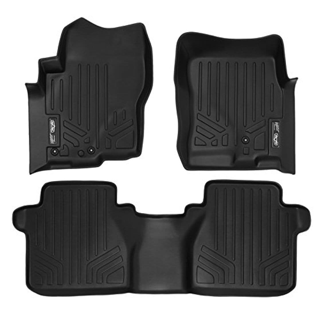 Product MAXLINER maxfloormat Alfombrillas 2 Fila Set Negro para 2005 – 2018 Nissan Frontier tripulación Cabina