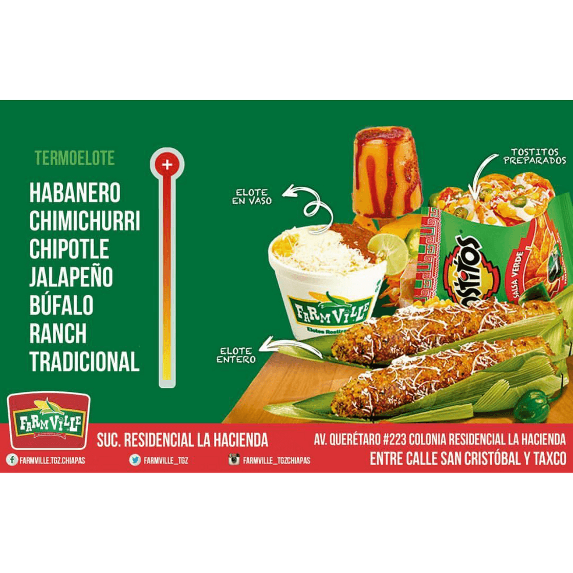 Restaurantes Farmville "Elotes Rostizados"