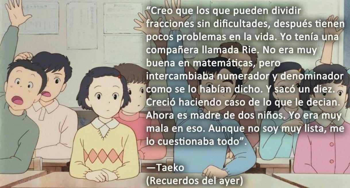 Película Only Yesterday