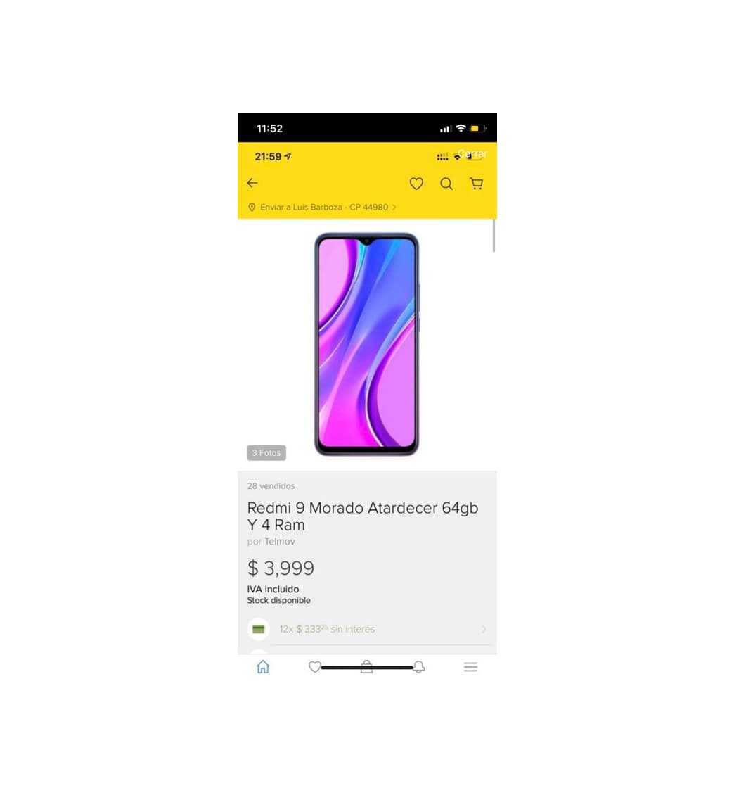 Producto Tienda oficial Telmov en MercadoLibre: Redmi 9 4