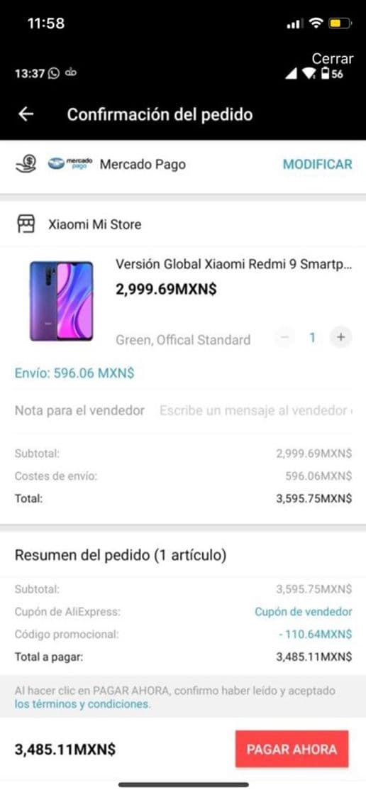 Producto Aliexpress: Xiaomi Redmi 9, Versión Global 4