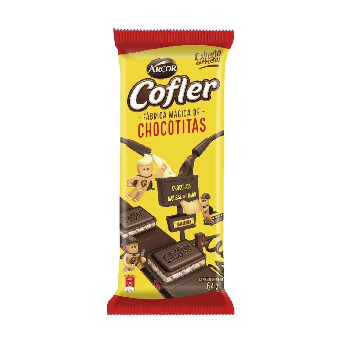 Moda Chocolate Cofler mousse de limón 64g