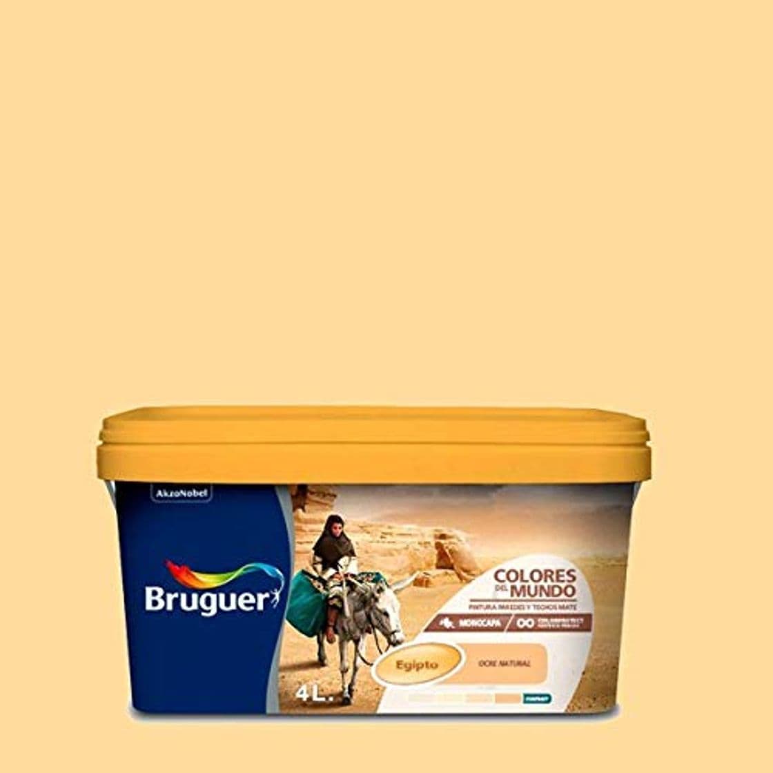 Producto bruguer 5057208 Pintura PLÁSTICA Colores Mundo Egipto Ocre INT. 4 L