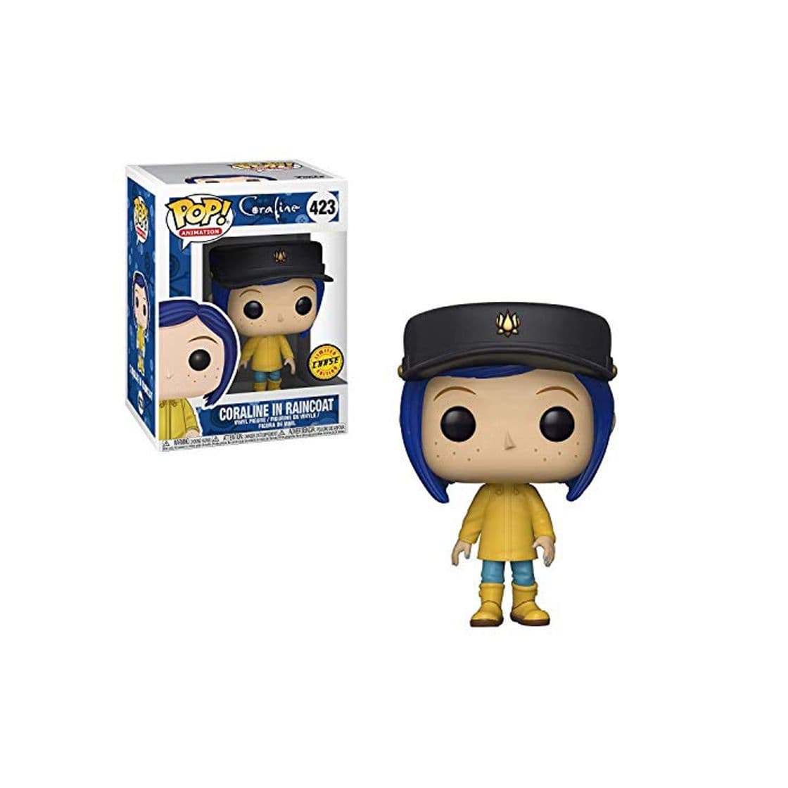 Juego Coraline Funko Pop! Películas en Raincoat Pop! Figura de Vinilo Chase Variant