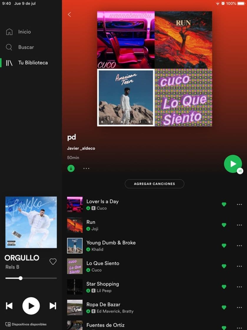 Music Una playlist que hice con canciones que me gustan mucho 