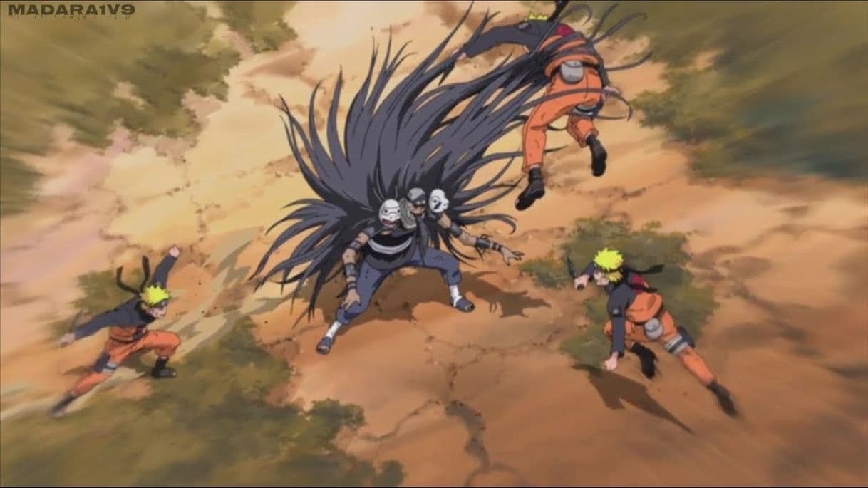 Serie Naruto engaña a Kakuzu y lo Derrota con el Rasen Shuriken