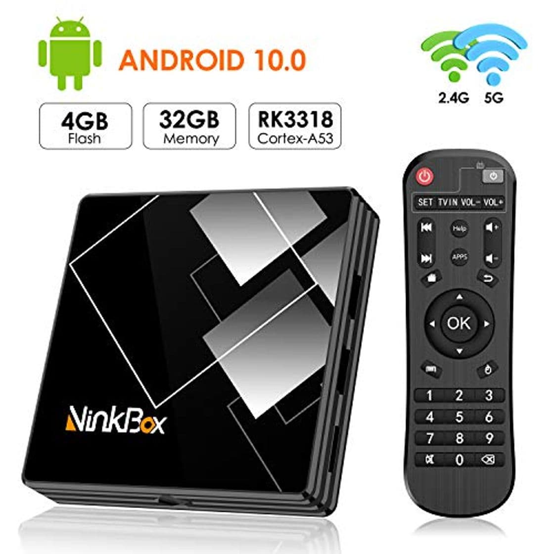 Product Android TV Box 10.0, NinkBox Smart TV Box 【4GB