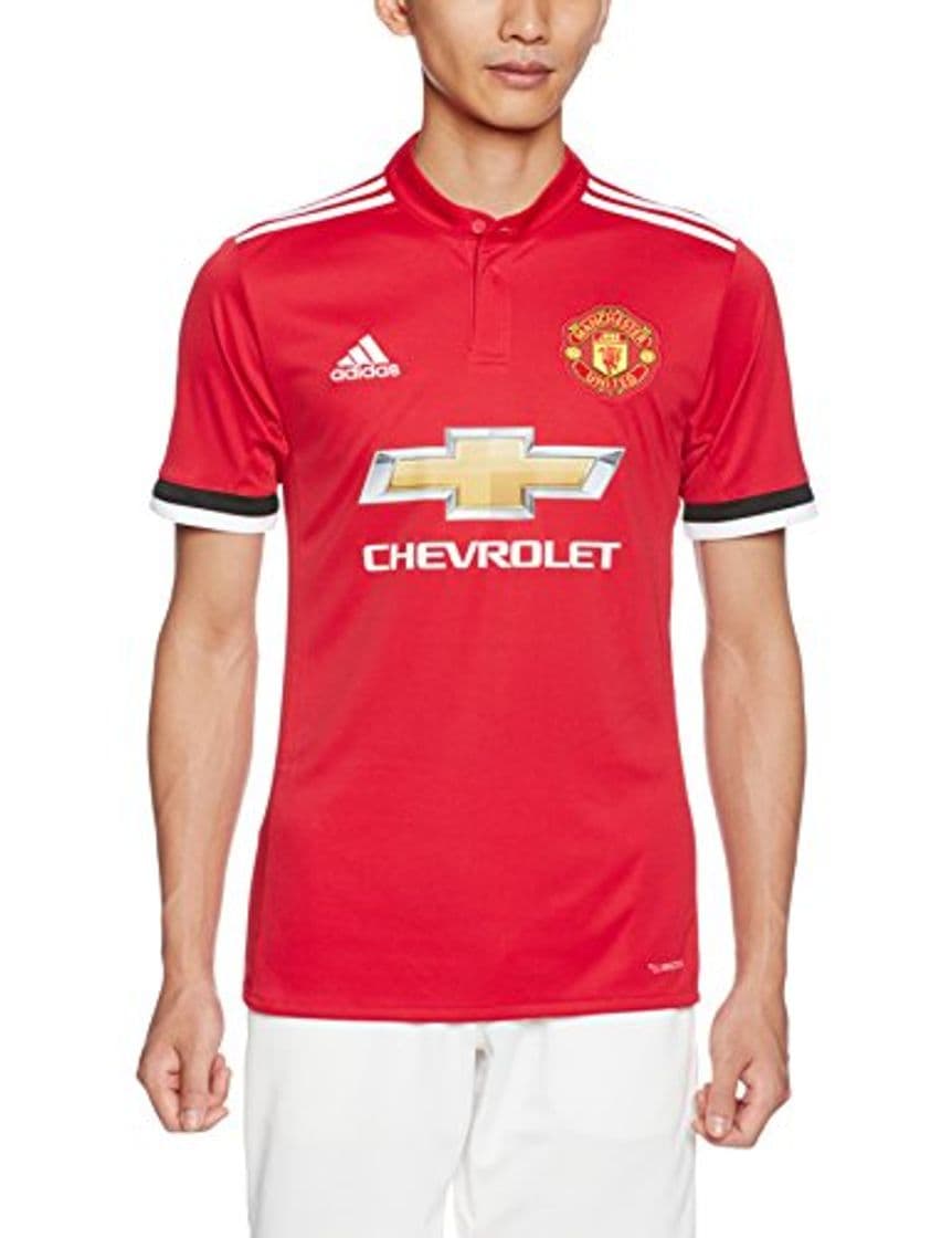 Lugar adidas MUFC H JSY Camiseta 1ª Equipación Manchester United 2017-2018, Hombre, Rojo