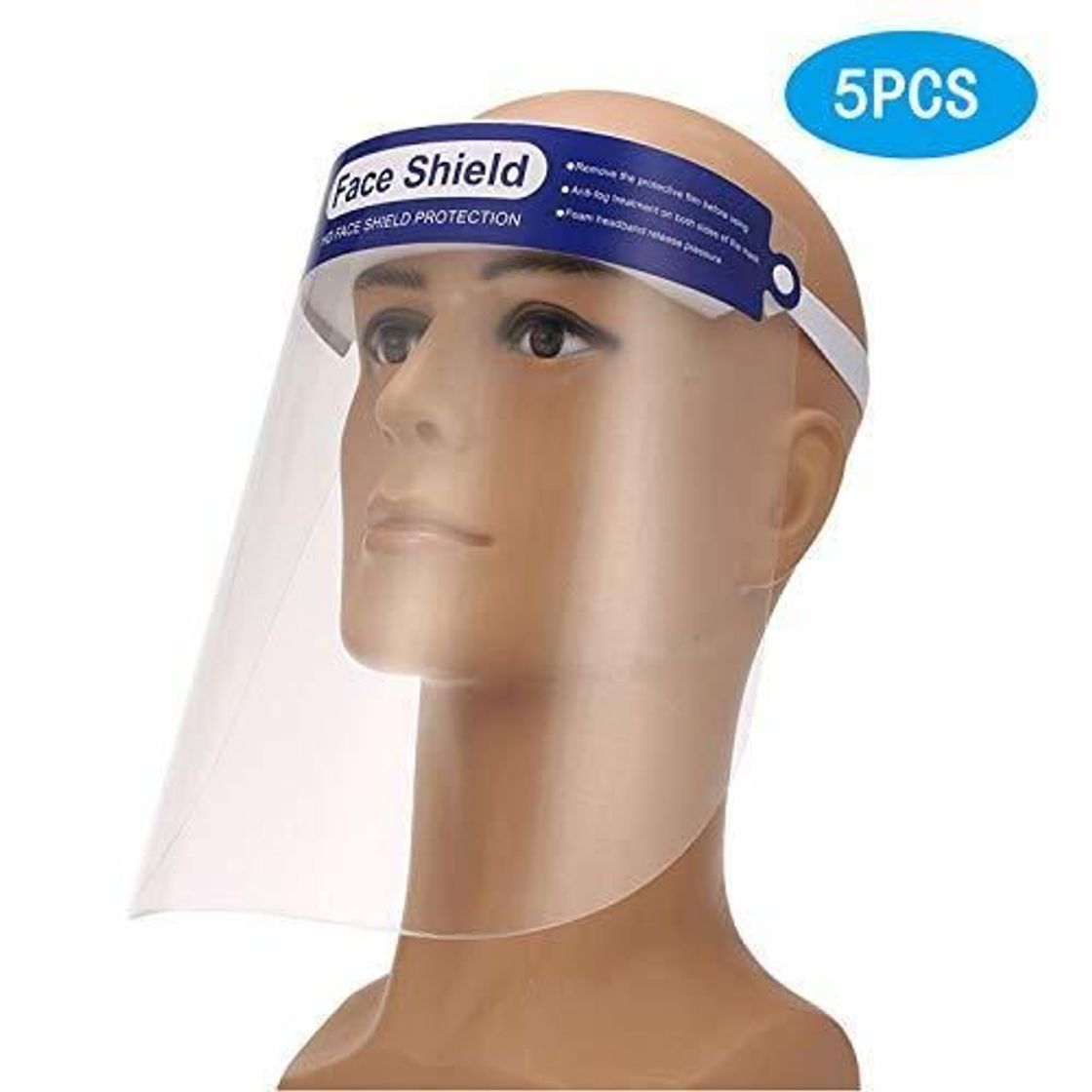 Product Anself- Protector Facial de 5 piezas con Esponja Protector Facial Protector de