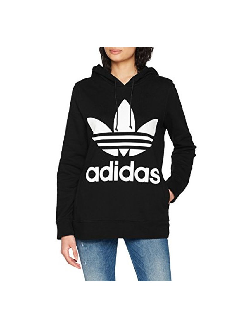 Fitness adidas Trefoil H Sudadera con Capucha, Mujer, Negro