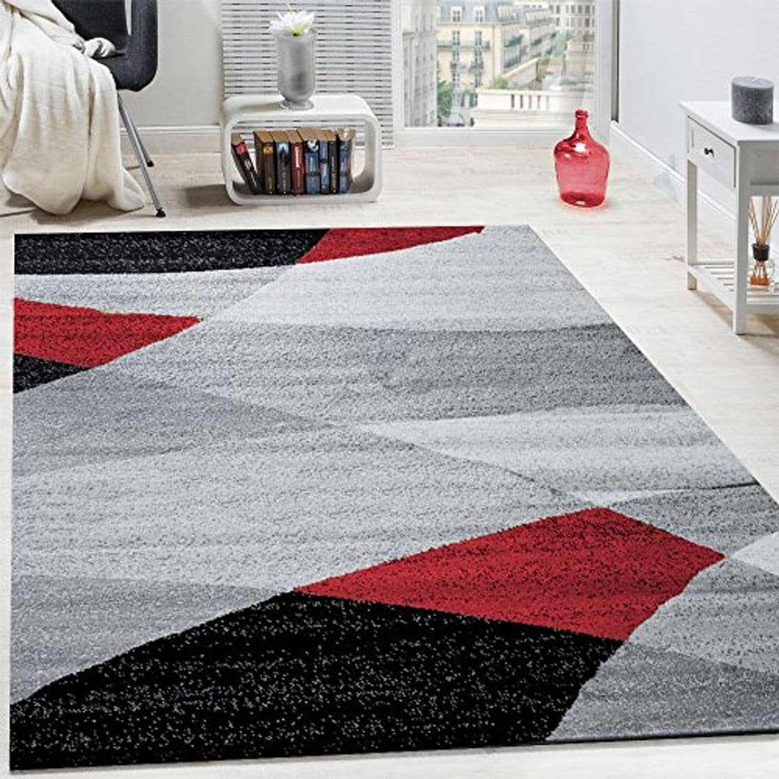 Product Paco Home Alfombra De Diseño Moderno con Estampado De Líneas Curvas Onduladas