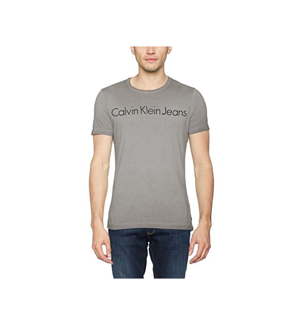 Fashion Calvin Klein Tenim 2 Cn tee SS Camiseta de Tirantes, Gris