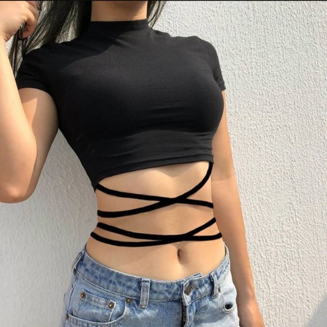 Moda Crop Tops Blusa mujer

