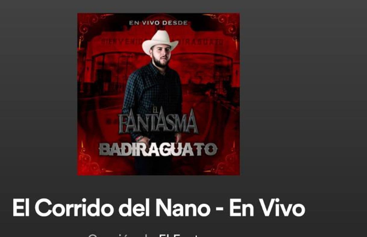 Canción Corrido del nano 