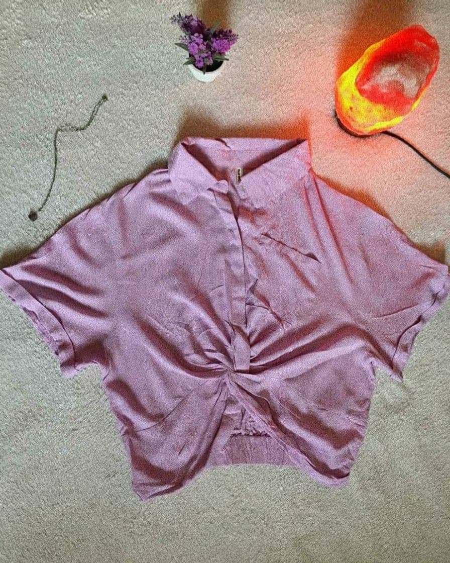 Moda Camisa crop vintage