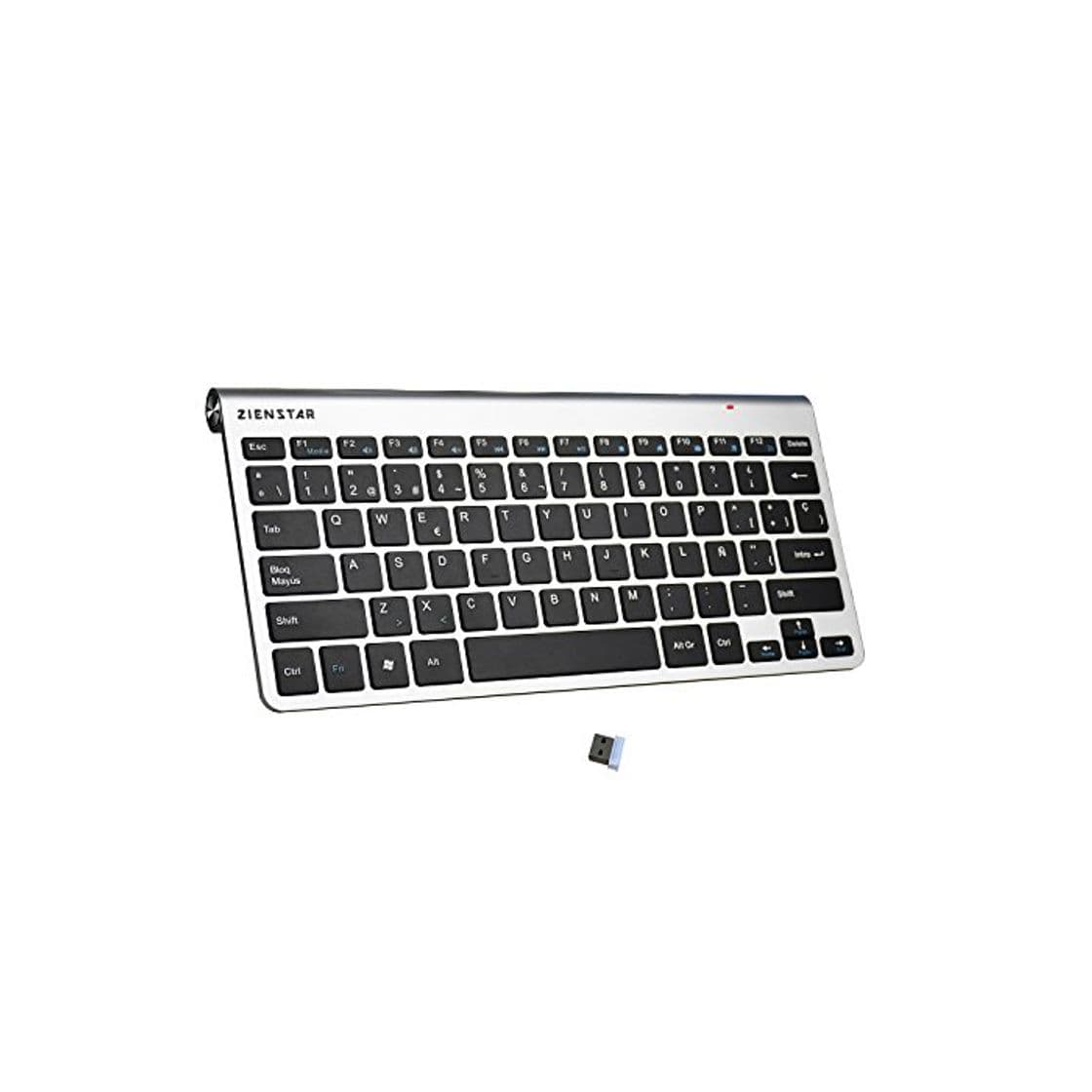 Product Zienstar -2.4Ghz Teclado Inalámbrico con Receptor USB para la Computadora, el Ordenador