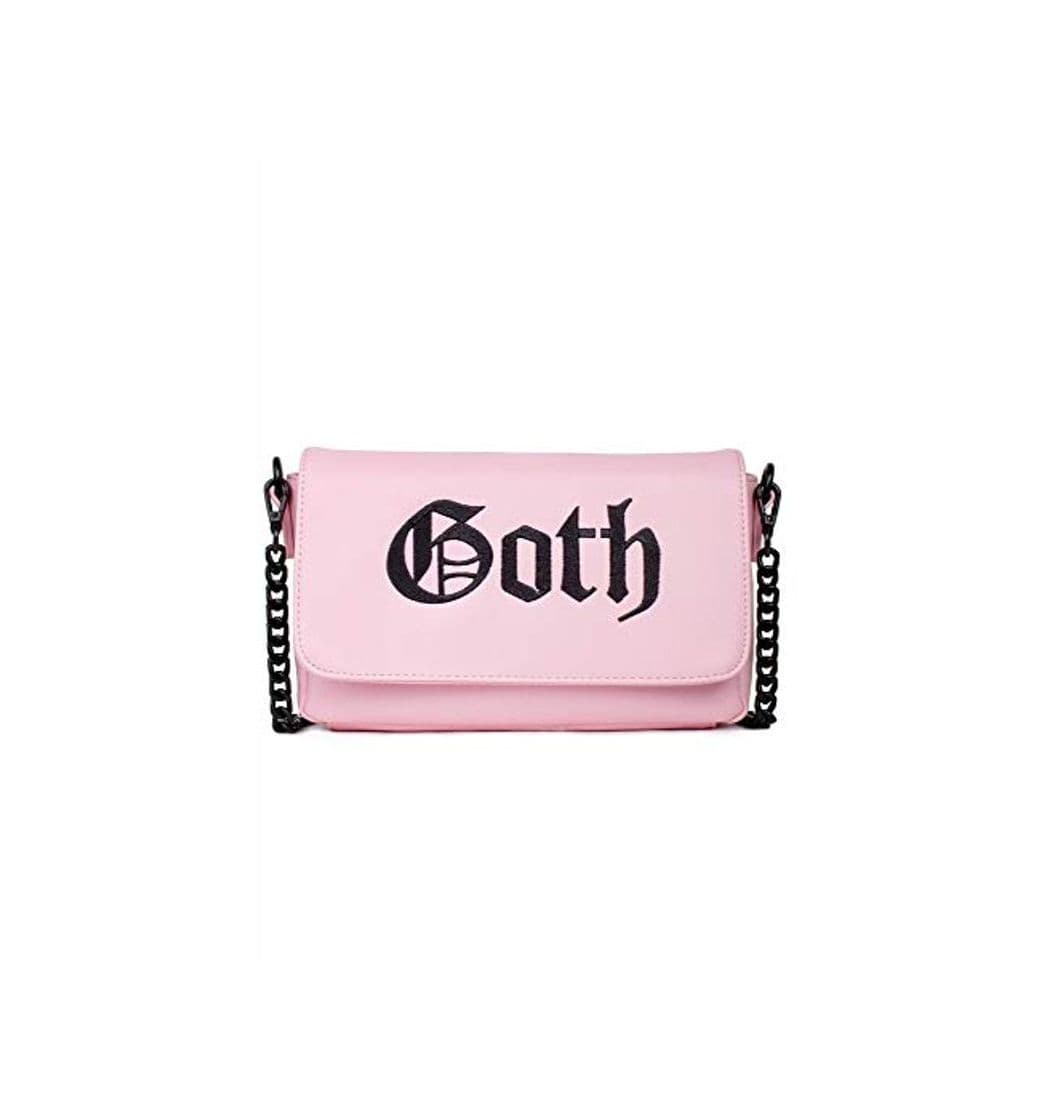 Moda Blackcraft Cult bolso bandolera rosa goth