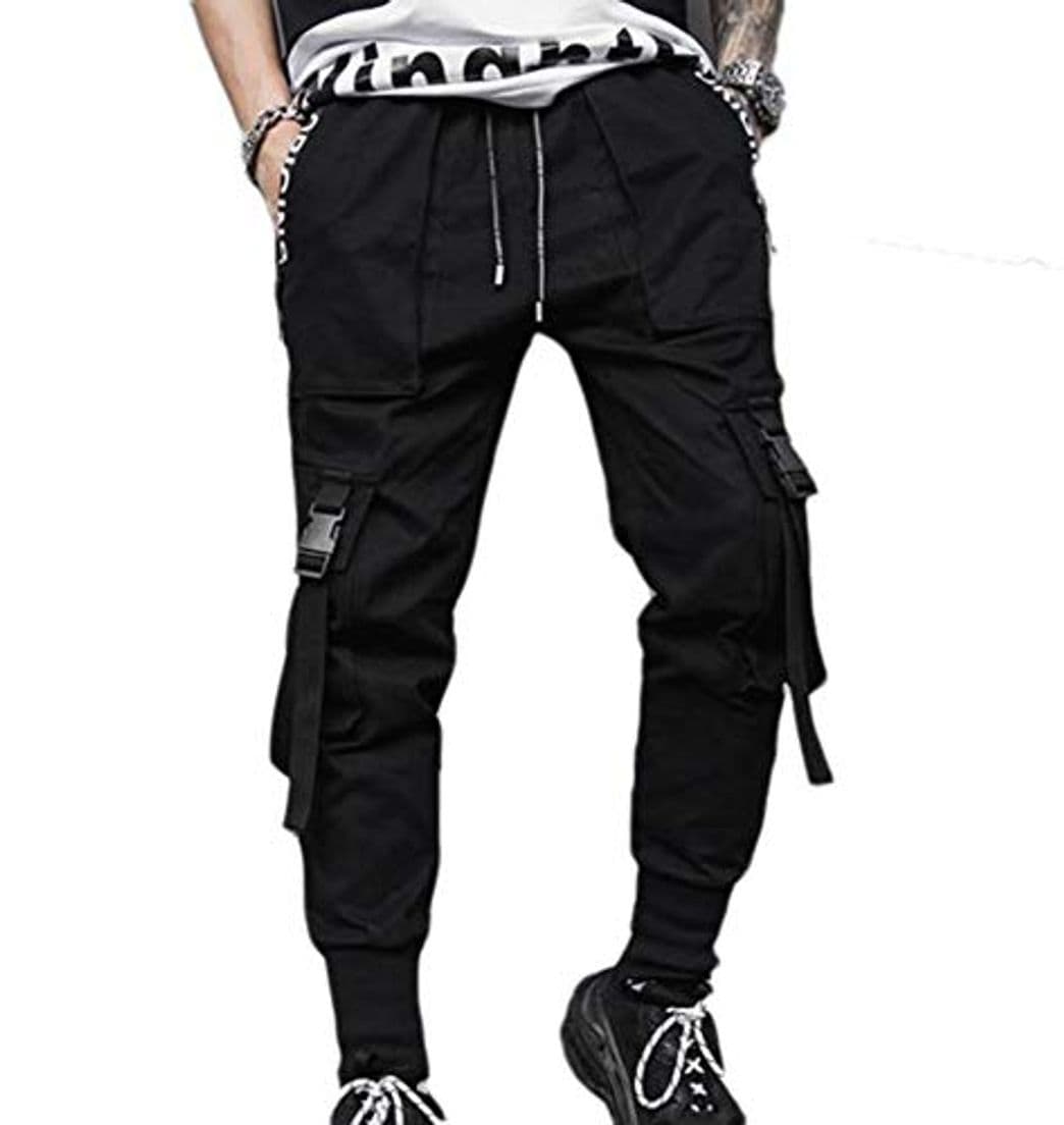 Moda Pantalones De Hombre Hiphop Street Hip Hop Style Pantalones Casuales Jogger Cargo