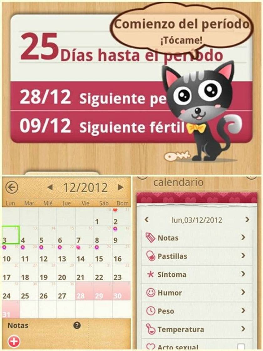 App Mi Calendario (Control menstrual)