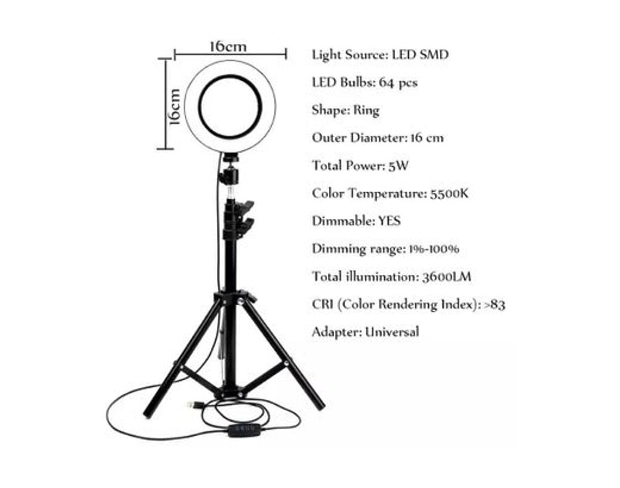 Product Anillo de luz LED cámara de estudio fotográfico