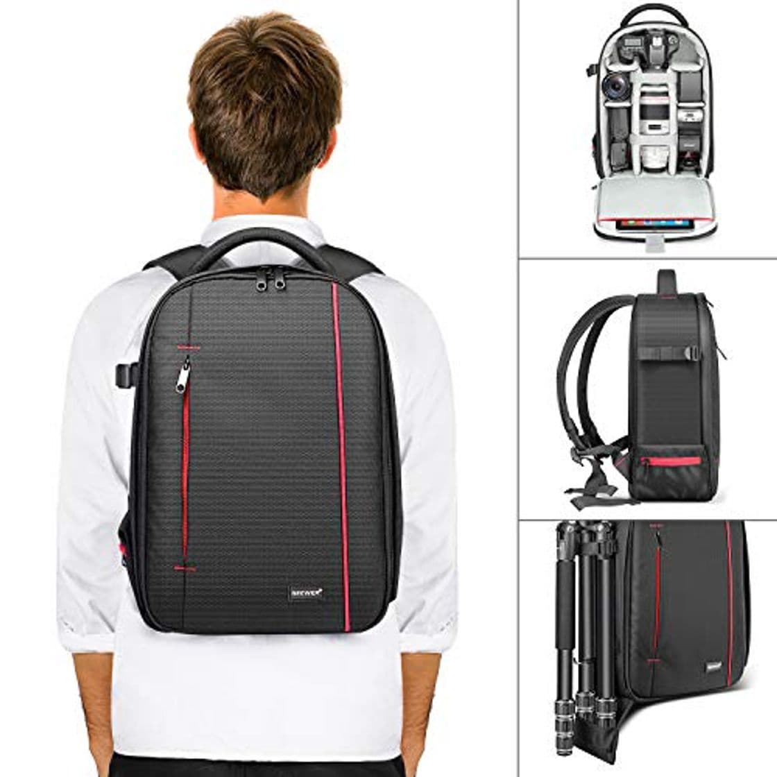 Producto Neewer Profesional Camara Caso Mochila Bolsa Impermeable a Prueba de Golpes 42x28x14